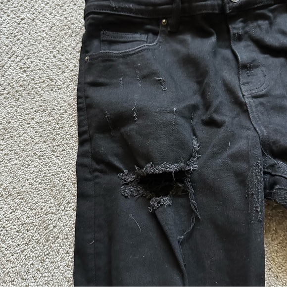 Black Rip & Distressed Skinny Jeans 36W/36L - Picture 3 of 8